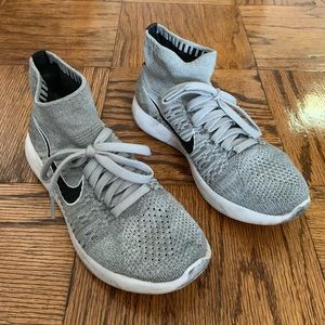 Grey Nike Lunarepic Flyknit Neutral Running Shoes